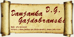 Damjanka Gajdobranski vizit kartica